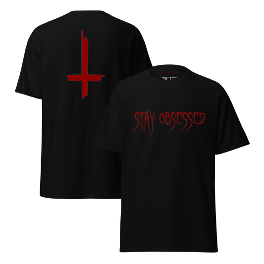 Stay_Obsessed_INVERTED_CROSS_T-Shirt_Front-and-Back